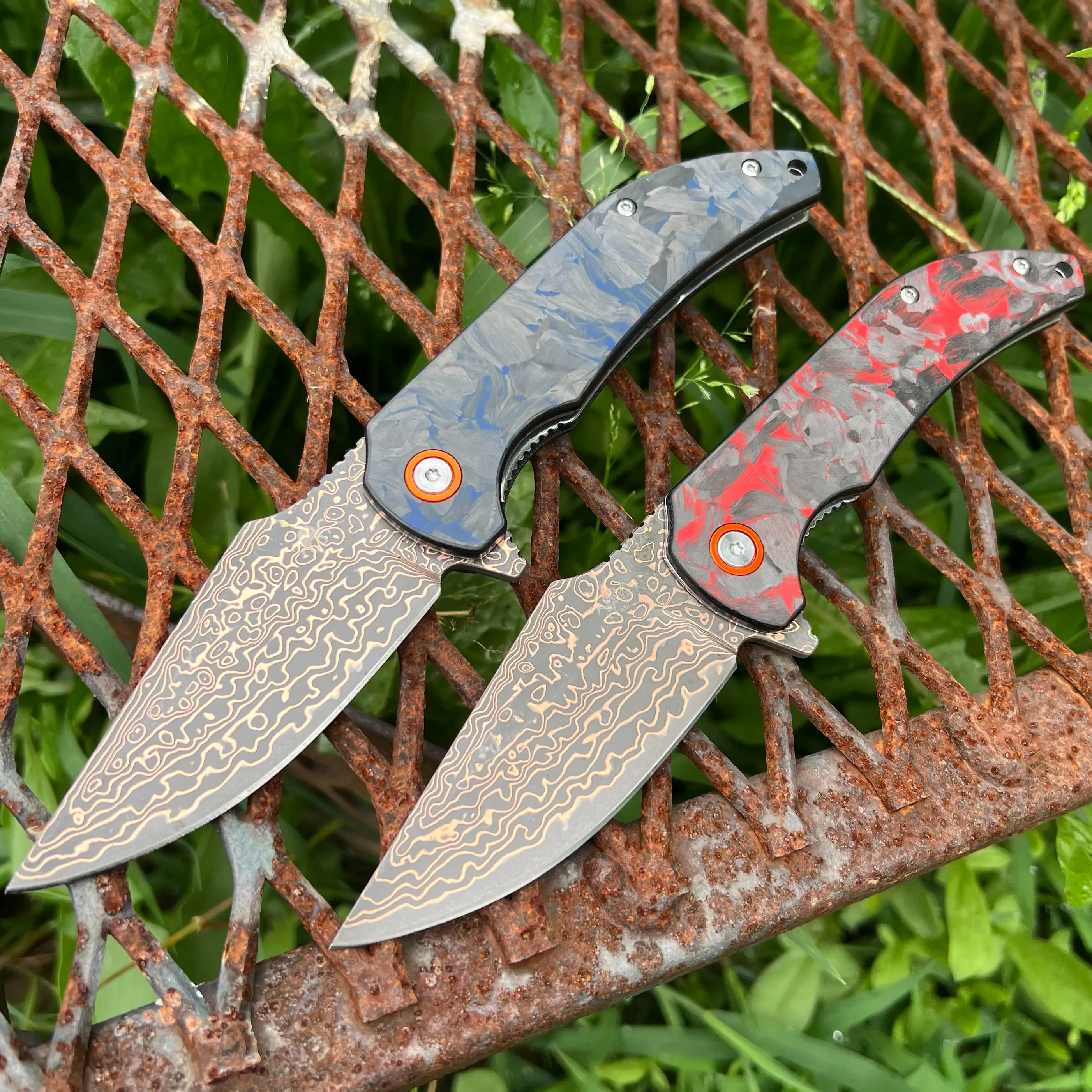 KLAKEN Revenor Copper Damascus Carbon Fiber J337