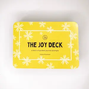 The Joy  Deck by Jessica Boarman - 52 Guided Journal Prompts for Self-Discovery & Personal Growth - Inspiring Quotes & Thought-Provoking Questions for Daily Journaling & Workshops