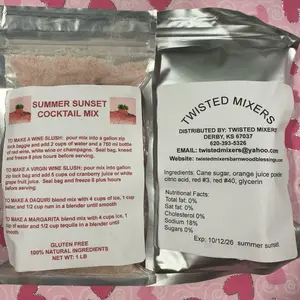 Summer sunset cocktail mix