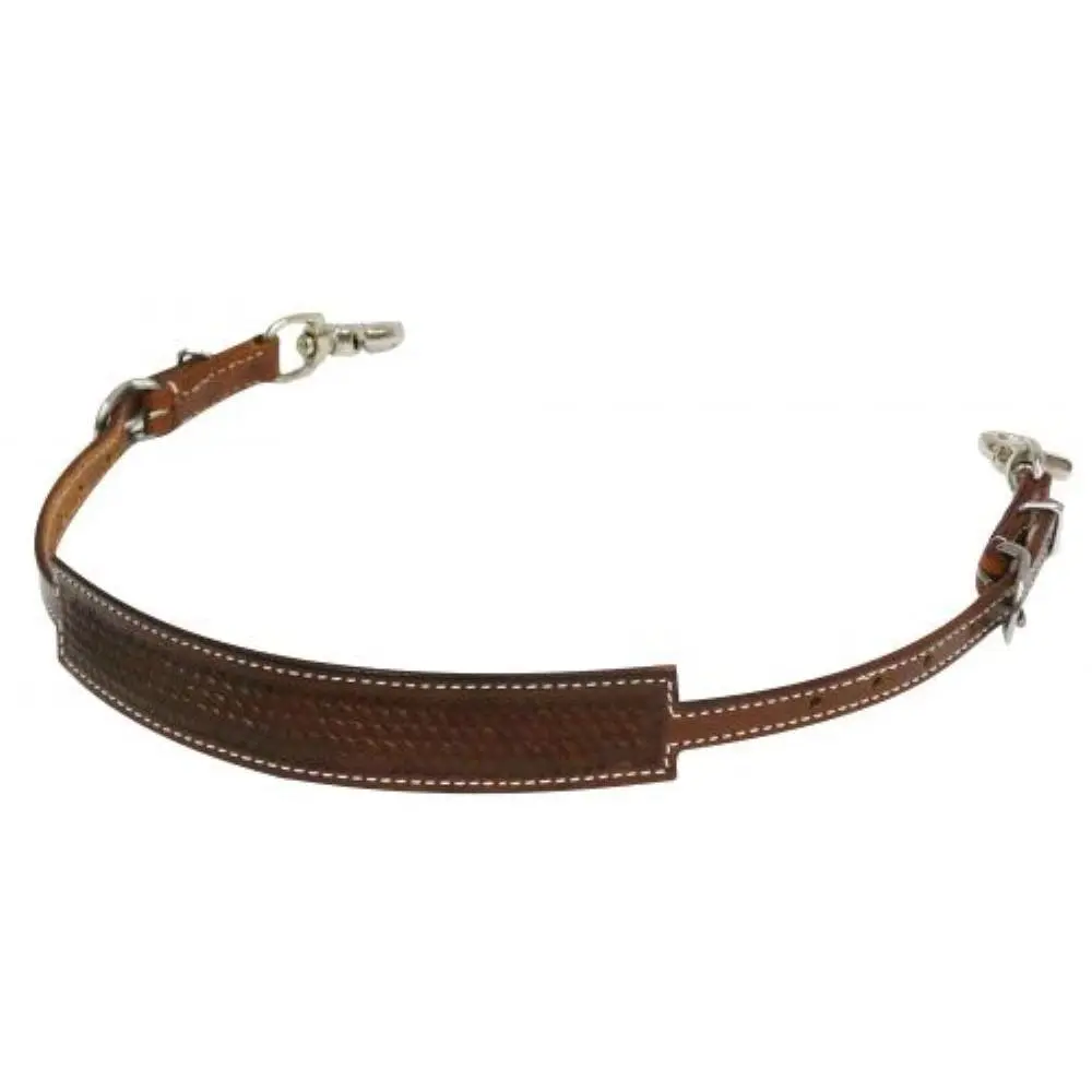 Basket Weave Tooled Wither Strap
