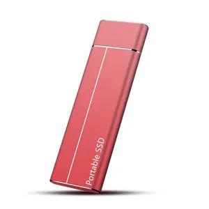 SSD portable hard drive, large-capacity solid state drive 2TB/4TB, high-speed metal solid state USB drive, black