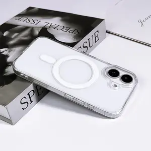 For  iPhone 16 Pro Max 16 15 14 13 12 11 Case Clear, [Compatible with Magsafe] [Military-Grade Protection] Shockproof Slim Phone Sleeve Cases Shell Protective Luxury Silicone Cover