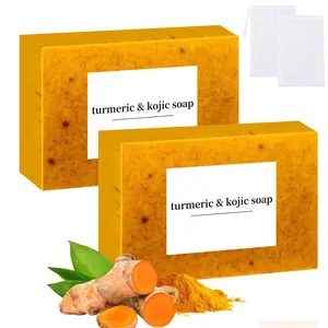 Turmeric-Infused Skin-Brightening Soap with Vitamin C and Moisturizing Properties (100 g)