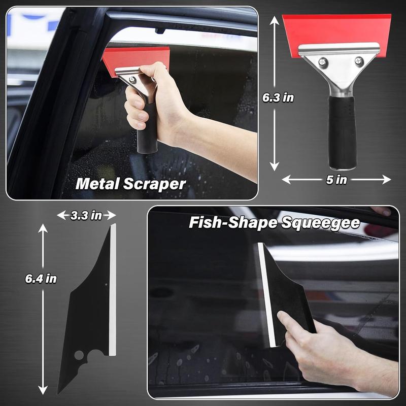 20-Piece Car Window Tinting Kit 🔧 | Vinyl Scrapers & Squeegees Set | Easy Install for Cars, Trucks & SUVs