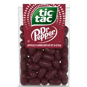 Tictac Dr Pepper Flavored Mints 1.7 oz 49g Artificially Flavored Candy Limited Edition Soda Flavored Candy Mini Candies--=%2=-=%2=--