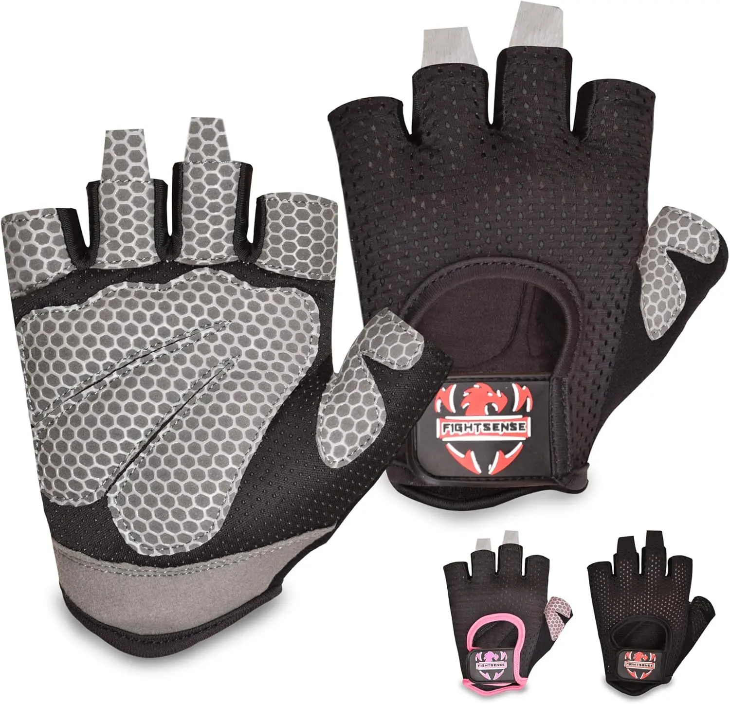 Weight Lifting Gloves with Full Palm Protection, Workout Gloves for Men Women, Breathable Exercise Gym Gloves for Weightlifting, Fitness, Cycling, Pull ups, Deadlifting