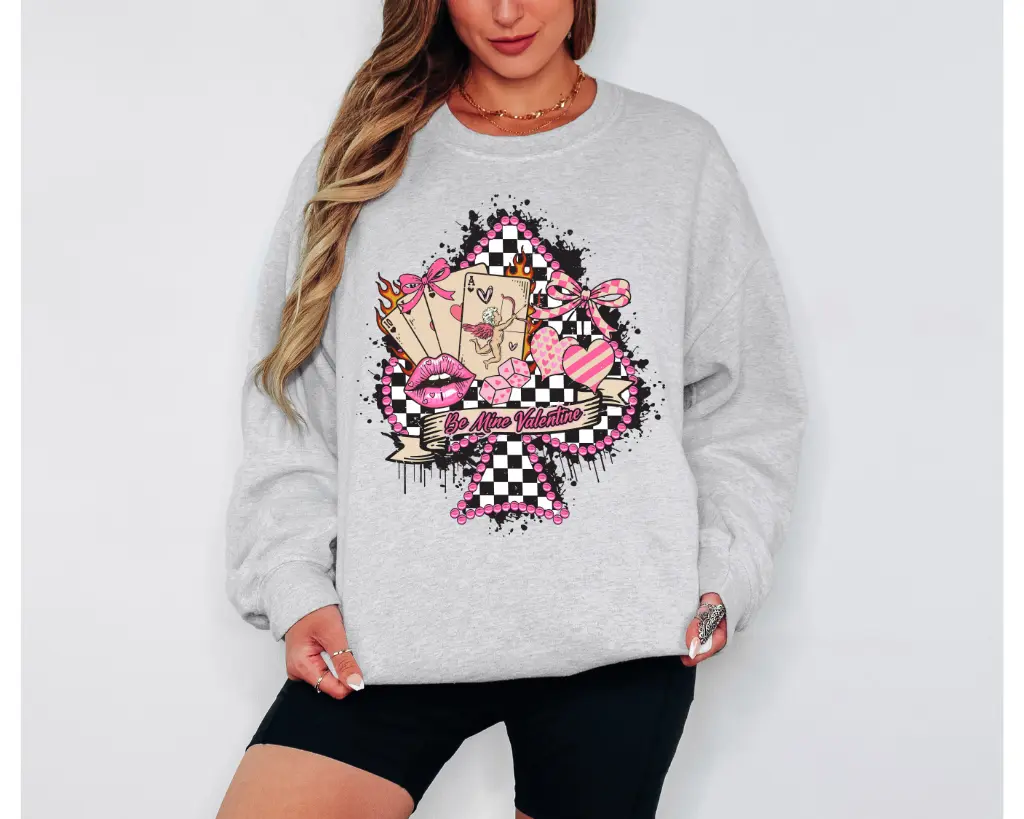 Checkered Valentine Sweatshirt