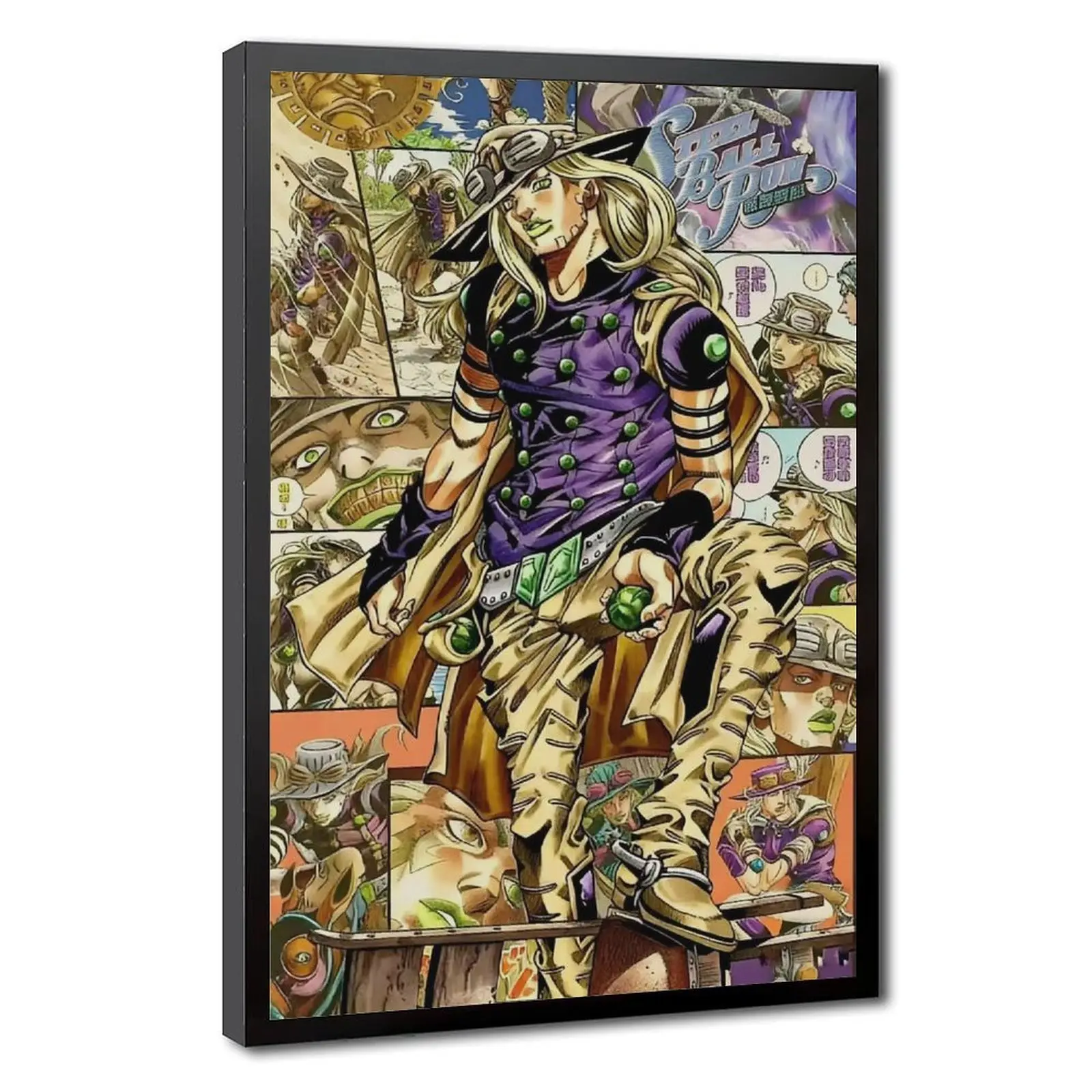 JOJO Anime Poster Adventure Canvas Wall Art Picture Print Painting Room Aesthetic  Anime Lovers Canvas Art Print for Home Bathroom Bedroom Office Living Room Wall Decor