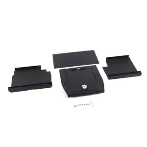 Auto Interior Accessories Console Password Lock Safe Box for 2015-2020 Ford F150 Armrest Storage Aluminum Alloy UV Coated
