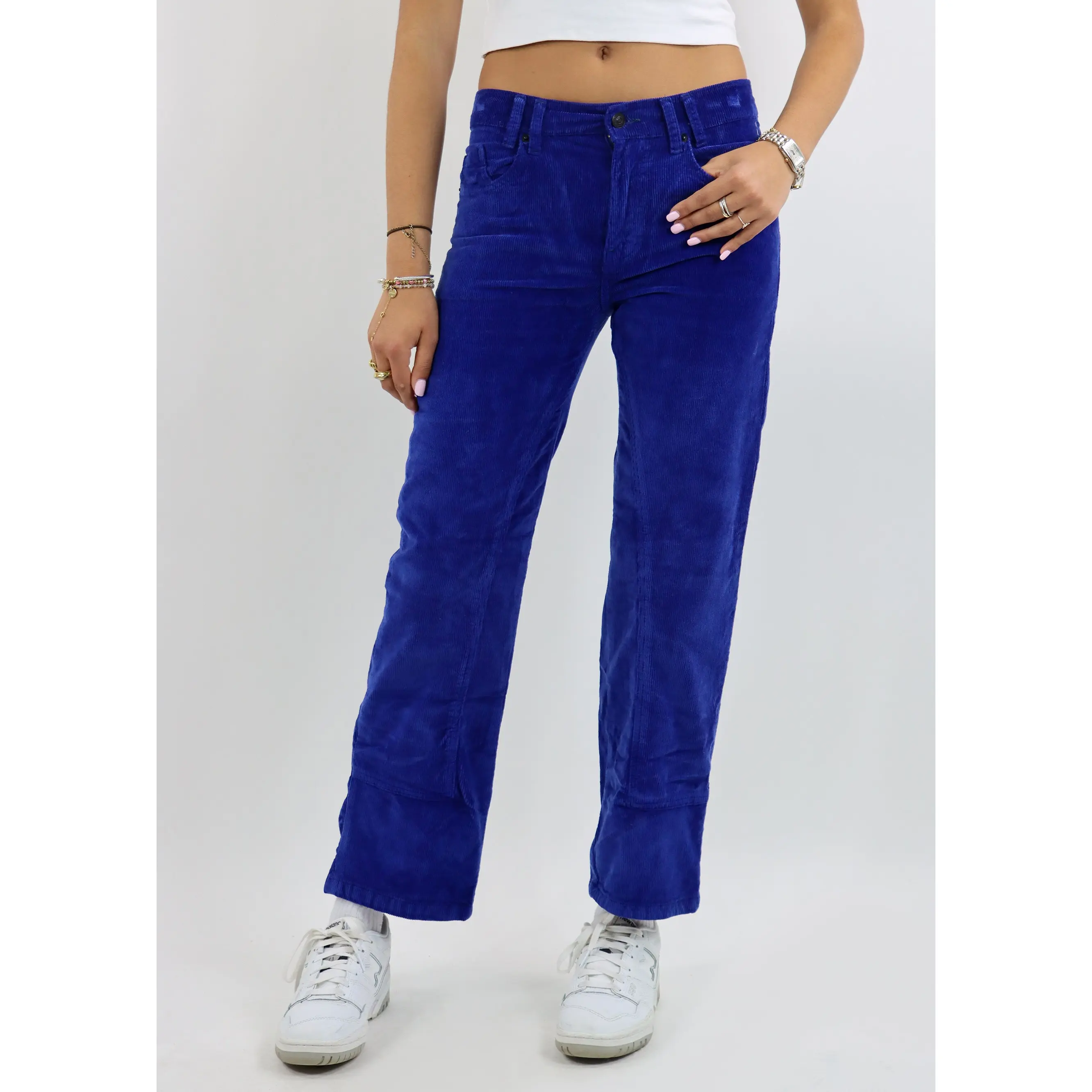 Free People Risk Taker Cord Straight ★ Cobalt