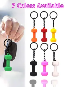 Mini Dumbbell Keyring Gym Dumbbell Pendant Backpack Accessories Sport Fitness Club Dumbbell Keychain Barbell Charm Women Men Car Key Chain Keyring Gym Bag Charm Sport Fitness Keychain Stylish Keychain