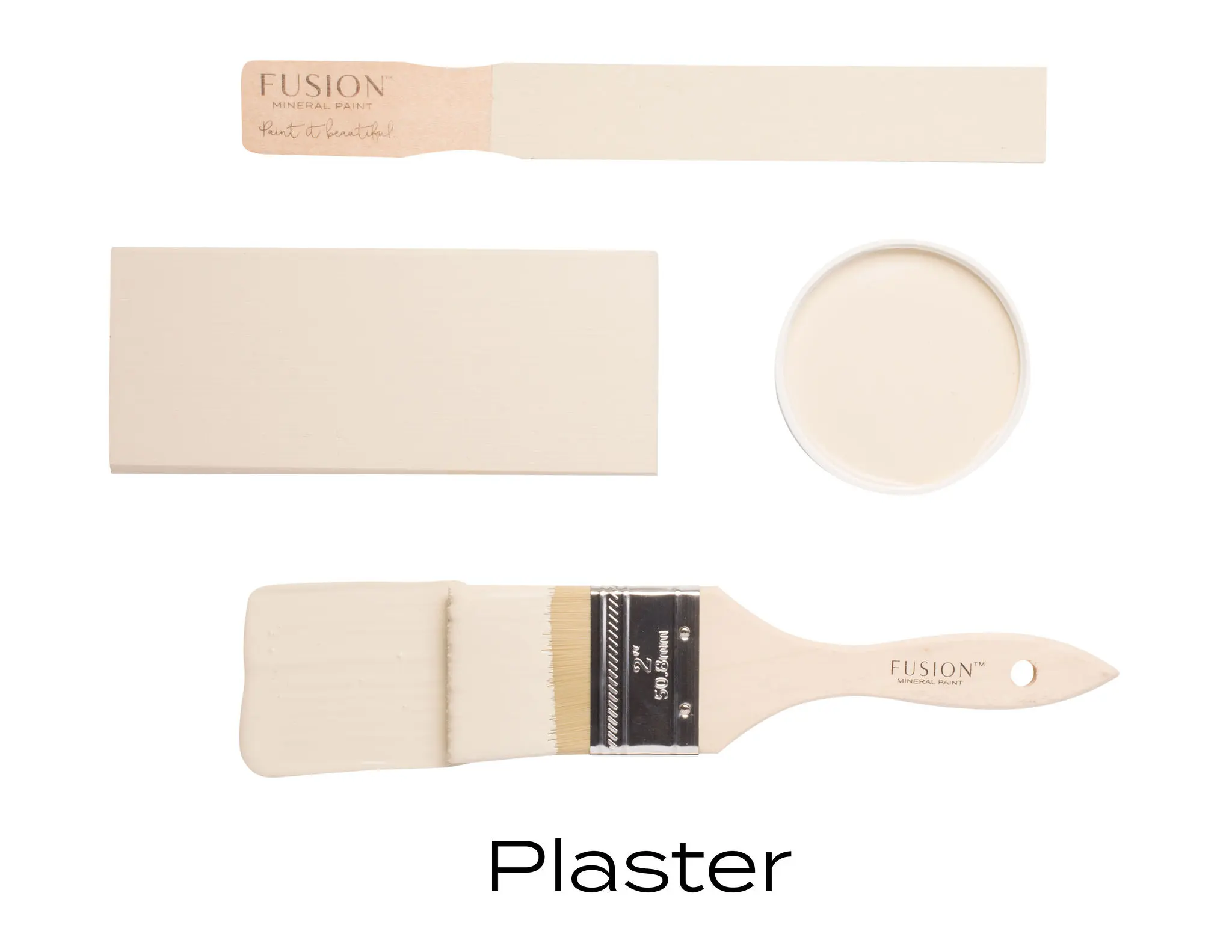 Fusion Mineral Paint + Color: Plaster + Acrylic Resin Paint + Built in Top Coat