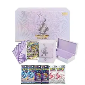 Pokemon TCG S-Chinese Mewtwo VSTAR 2024 Exclusive Collection Set Box Gift with Collectible Cards and Storage Case Collector Booster Pack Sealed Booster