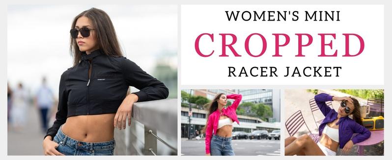 Women's Mini Cropped Racer Jacket