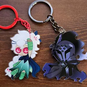 Cookie Run Keychains - White Lily Cookie and Silent Salt Cookie