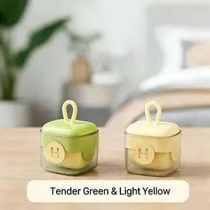 Mini Portable Lint Roller - Reusable Sticky Hair Remover for Clothes & Bags - Washable Pet Hair Roller with Protective Case - Travel Size Travel Essentials for Men & Women