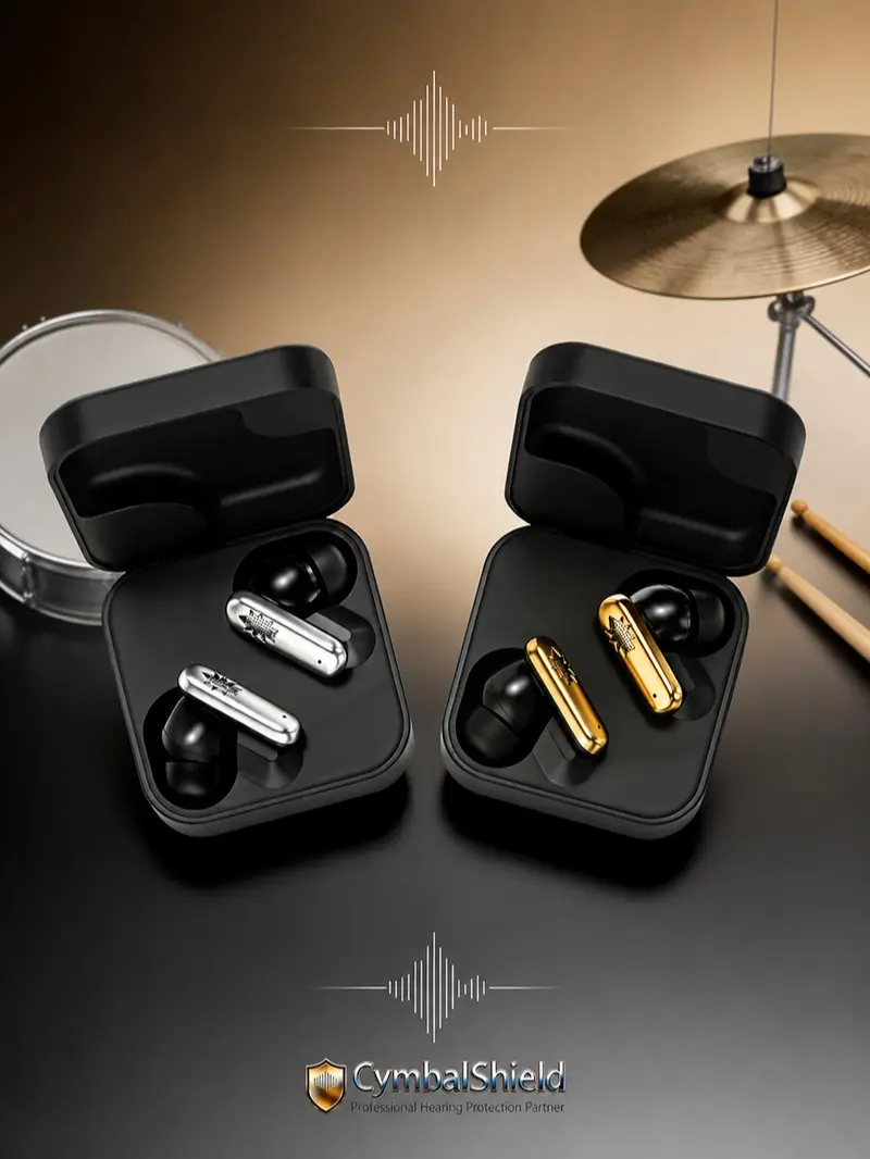 EarPlugs for Drummers, Musicians High Fidelity Noise Reduction Hearing Protection with Carrying Case for Concerts, Live Music Suitable for both adults and children