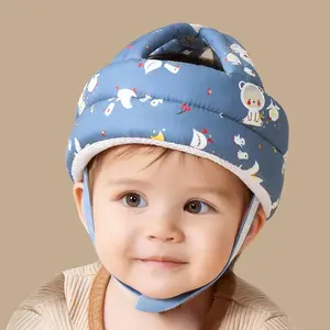 Baby Head Protection Hat, Cute Cartoon Design, Adjustable, Suitable for 6-24 Months, Essential for Walking, Perfect Gift for Holidays, Adjustable Fit, Cartoon Patterns