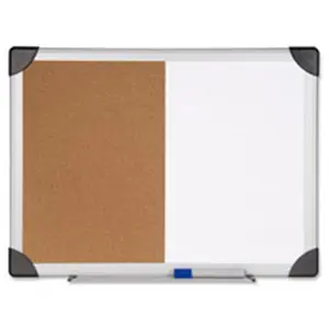 Lorell  Combo Board- Erase-Bulletin- 24 in. x 36 in.- Aluminum