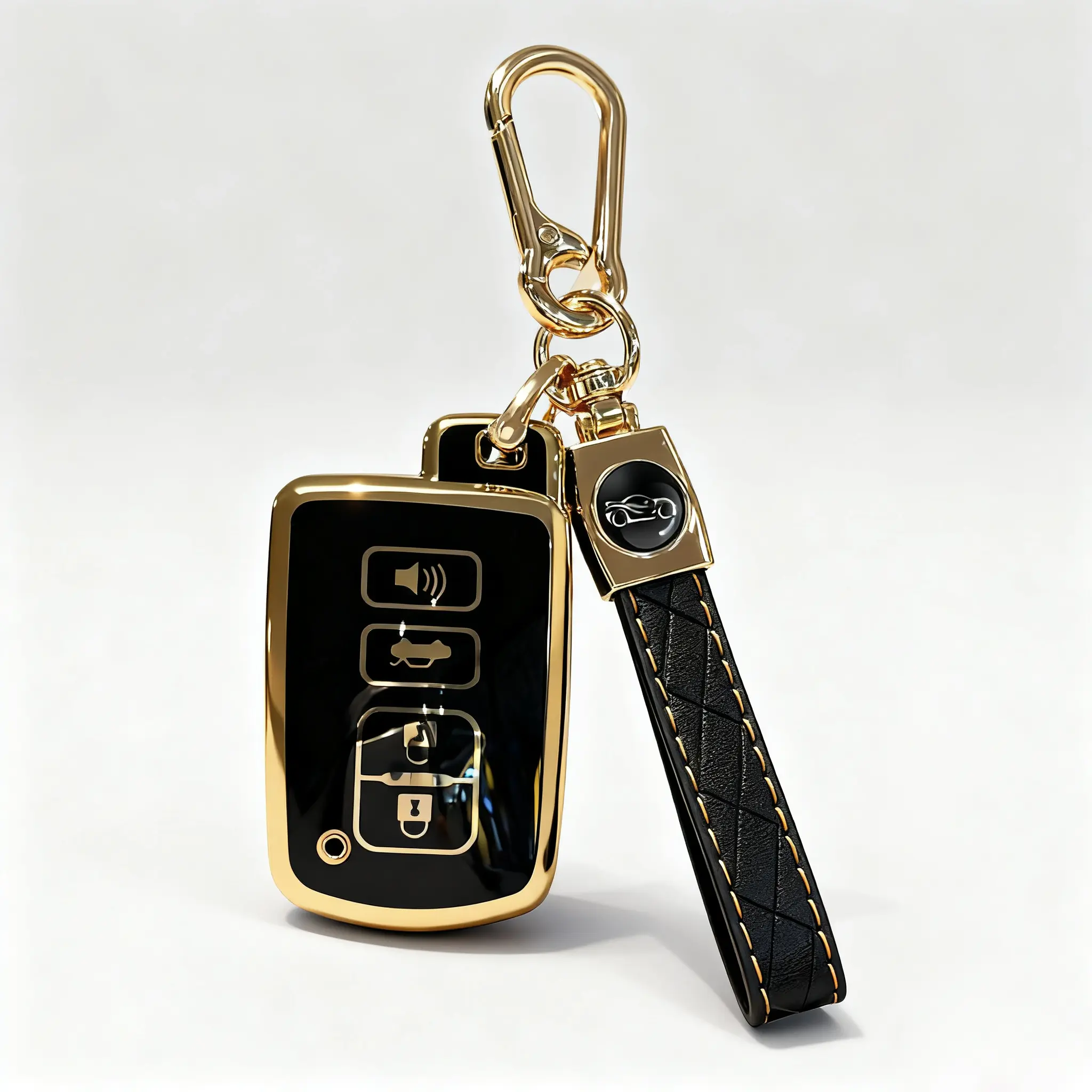 Key Fob Shell Case for Toyota Avalon Camry Corolla RAV4 Highlander Sequoia 2011 2012 2013 2014 2015 2016 2017 2018 2019 Keyless Entry Remote Control 4 Button Case Cover