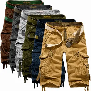 Men's Tactical Cargo Shorts with Belt | Multi-Pocket Outdoor Hiking Work Shorts