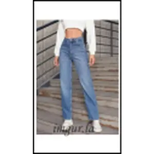 Barrel Leg Jeans Women High Waist Trendy Loose Fit Denim Pants