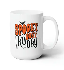 SPOOKY OOKY KOOKY Ceramic Mug 15oz