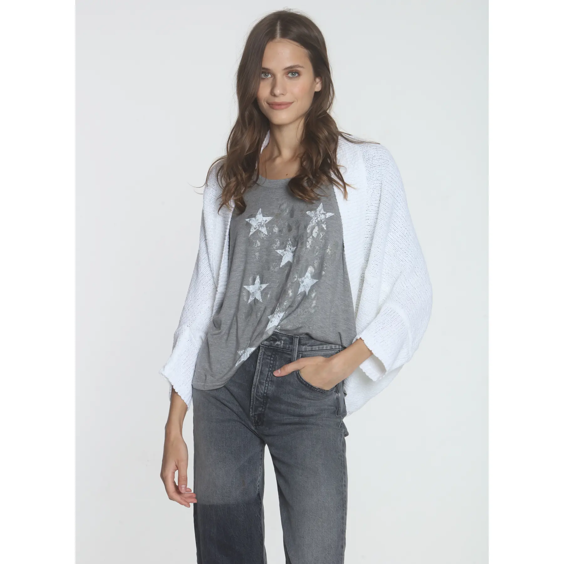 Cocoon Cardigan - White