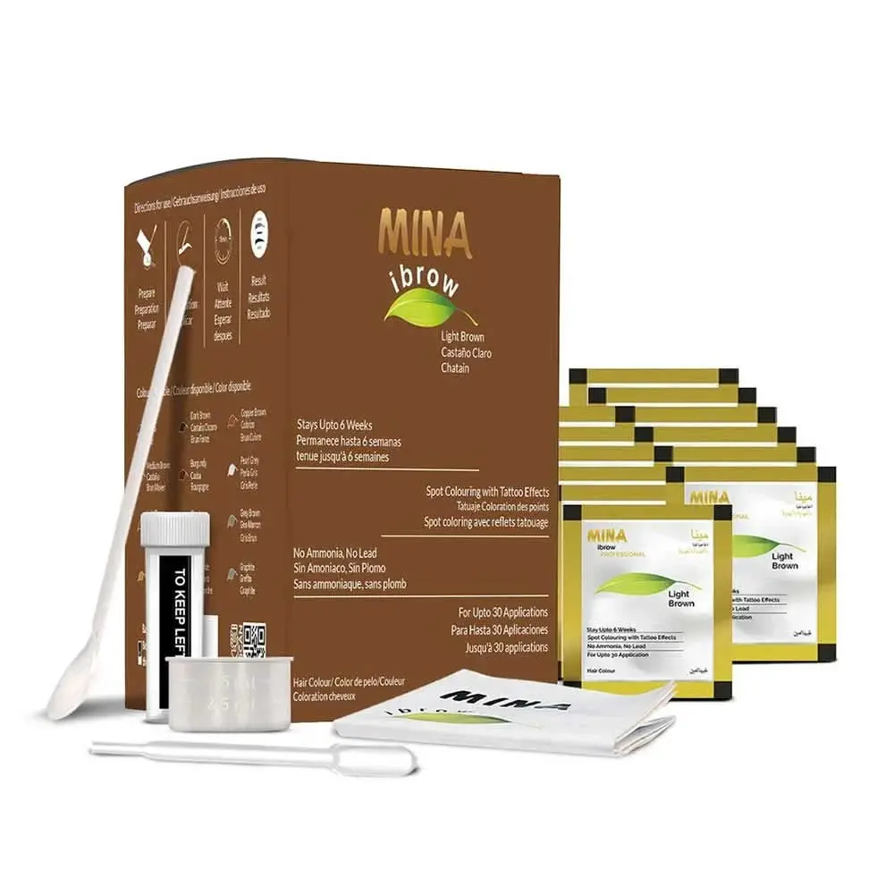 MINA IBROW - HENNA REFILL PACK LIGHT BROWN