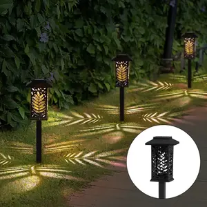 6 Pack Solar Lights Outdoor Bright Solar Pathway Lights Decorative Solar Waterproof Solar Powered LED Landscape Garden Lighting for Path Yard Walkway