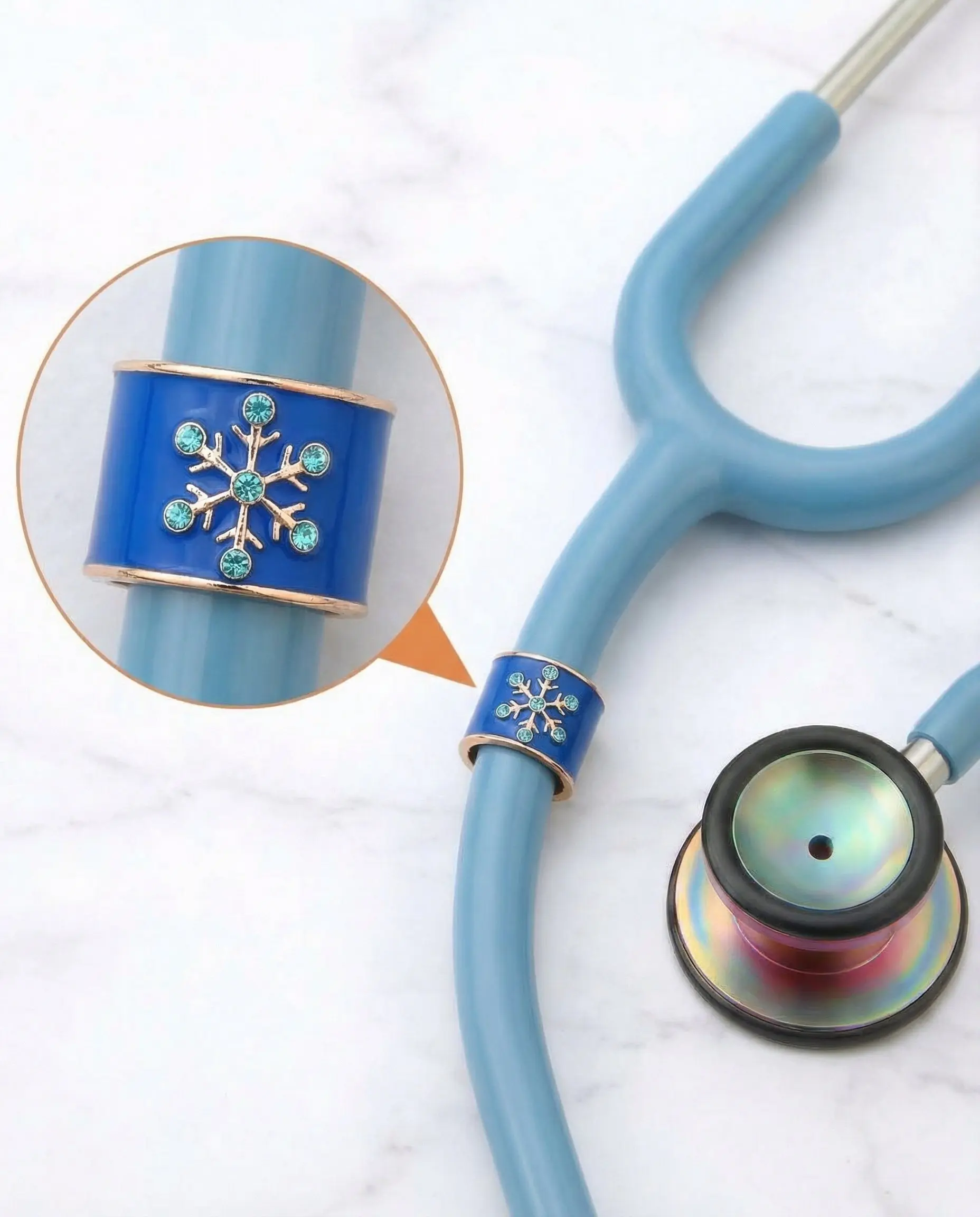Snowflake Stethoscope Charm
