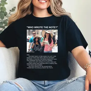 Who Wrote The Note Shirt, Jersey Shore Quote Tee, Iconic Reality TV Moment, Snooki Fan Shirt, Funny Gift V12