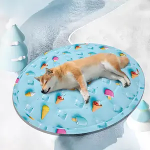 Summer Pet Mat Cooling Pad Cat Sleeping Mat Dog Cooling Ice Nest Pet Bite-Resistant Floor Mat Shaped Beds dog bed