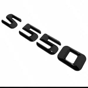 14-17 S 550 AMG Letter 3D Emblem Trunk Logo Nameplate Badge Decorate Gloss Black