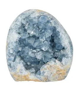 New Moon Beginnings Raw Celestite Standing Cluster - 77 with Unique Design and Quality Gemstone