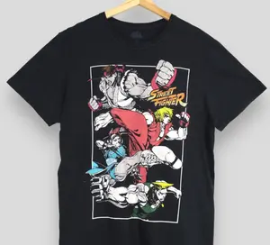 Vintage Street Fighter Japan Games T shirt XLarge Y2K Street Fighter Video Games Capcom Ryu Ken Luke Anima TShirt Fan, Woman,Man