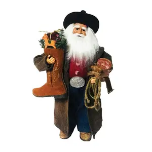 20" Cowboy with Leather Boot by Santa's Workshop