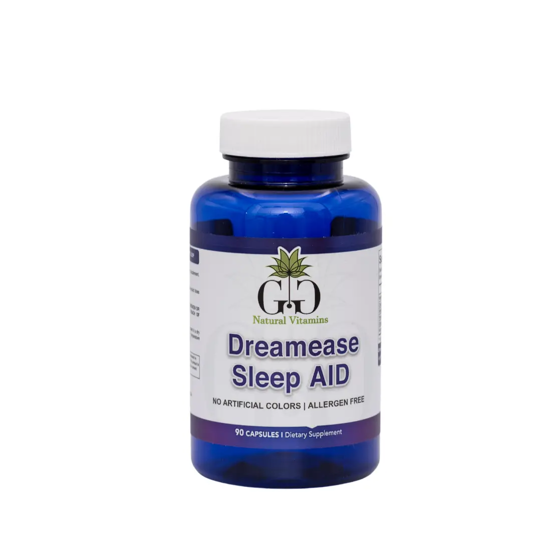 GG Natural Vitamins Dreamease Sleep AID 90 capsules Supplement Fitness Edible Dietary Healthcare
