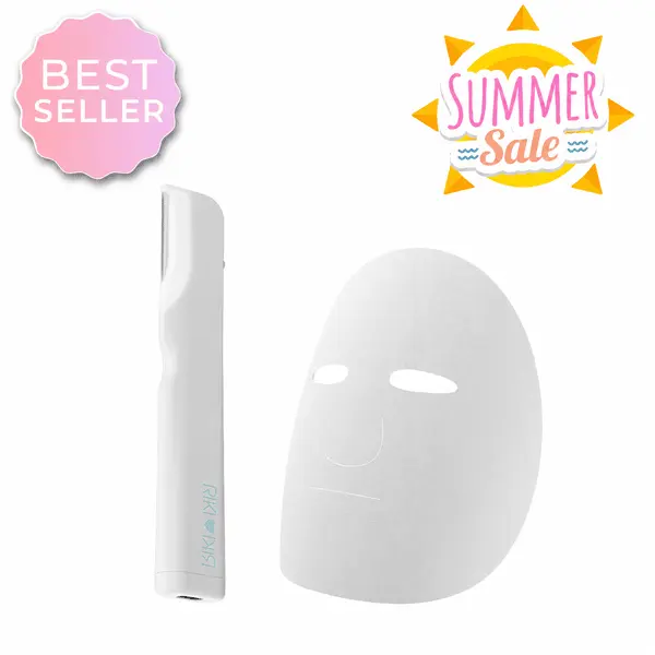 RIKI EX FUZZ OFF Glow Prep Bundle & Camélia Anti-aging Peptide Silk Mask for Smooth Skin & Calm Complexion