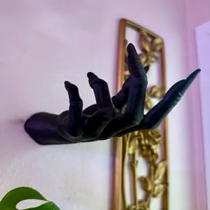 Witchy demon Aesthetic Horror Hand Wall Statue, jewelry holder decor, Hanging 3D printed horror Room Decoration Art