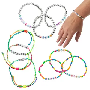 Sayings Friendship Bracelet Assortment - 36 Pc.