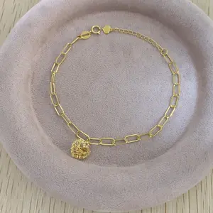 18K Real Gold Bracelet for Women - Fashion Accessory