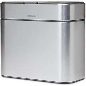 Compost Caddy, Detachable and Countertop Bin, 4 Liter / 1.06 Gallon, Brushed Stainless Steel