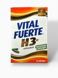 VITAL FUERTE H3, Antioxidant, Multi-Vitamin  Supplement, 30 SOFTGELS.