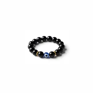 The Shadow Shield Obsidian Evil Eye Ring