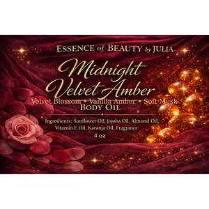 Midnight Velvet Amber 4 oz Body Oil