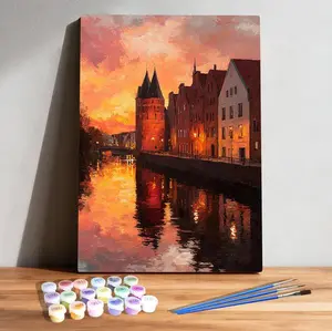 Lübeck Old Town Paint by Numbers Kit
