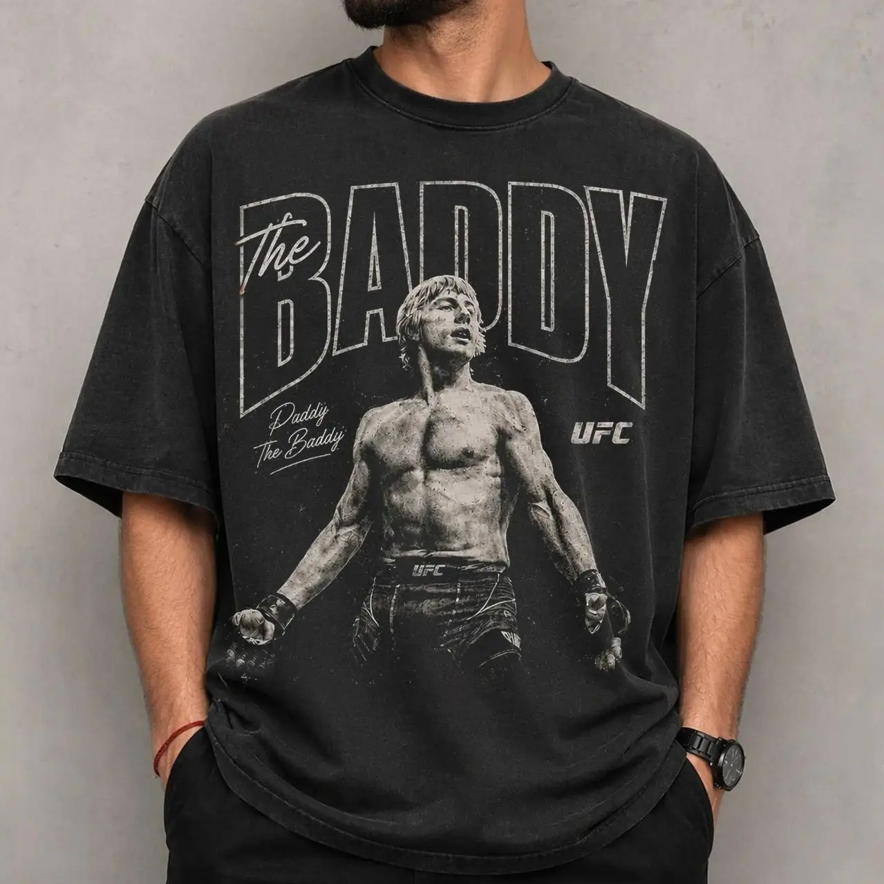 Paddy The Baddy Vintage Bootleg T-Shirt, Retro Fighter Graphic Tee, Distressed 90s MMA Fan Shirt, Unisex Gift