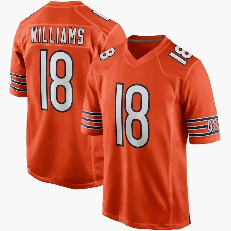 Men's Williams #18 American Football Collectible Jersey - Stylish, Comfortable, Breathable Sports Game Apparel, Gift For Fans, Trending 2026 for all
