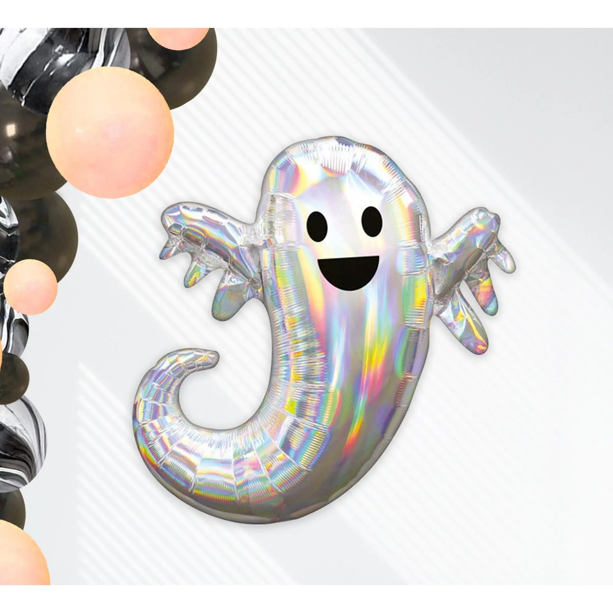 Giant Cute Holographic Ghost (28 Inches) - Halloween Party Balloon halloween prop